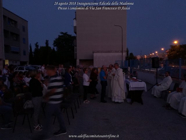 Inaugurazione Edicola in Via San Francesco D'Assisi