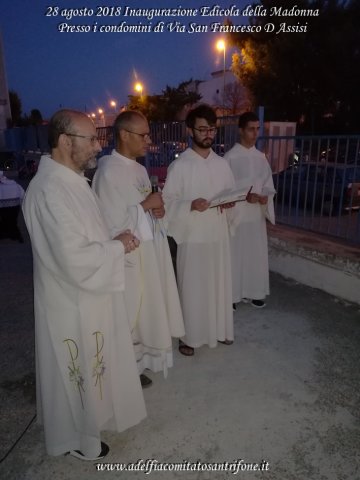 Inaugurazione Edicola in Via San Francesco D'Assisi