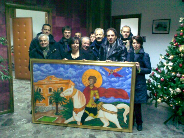 Consegna Iconografia di San Trifone al Sindaco 04