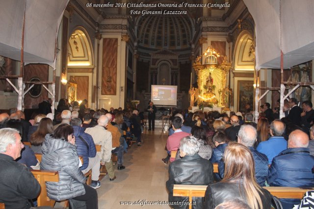 Cittadinanza Onoraria al magistrato Francesco Caringella